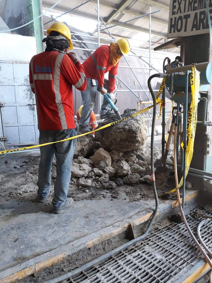 Refrachem refractory installation project photo 4