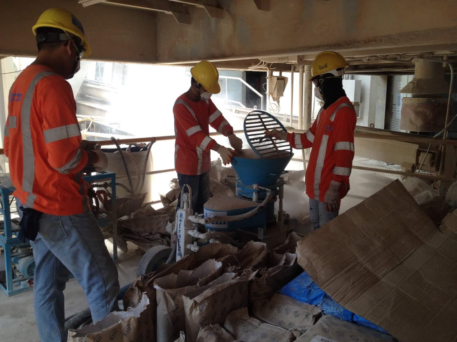 Refrachem refractory installation project photo 15