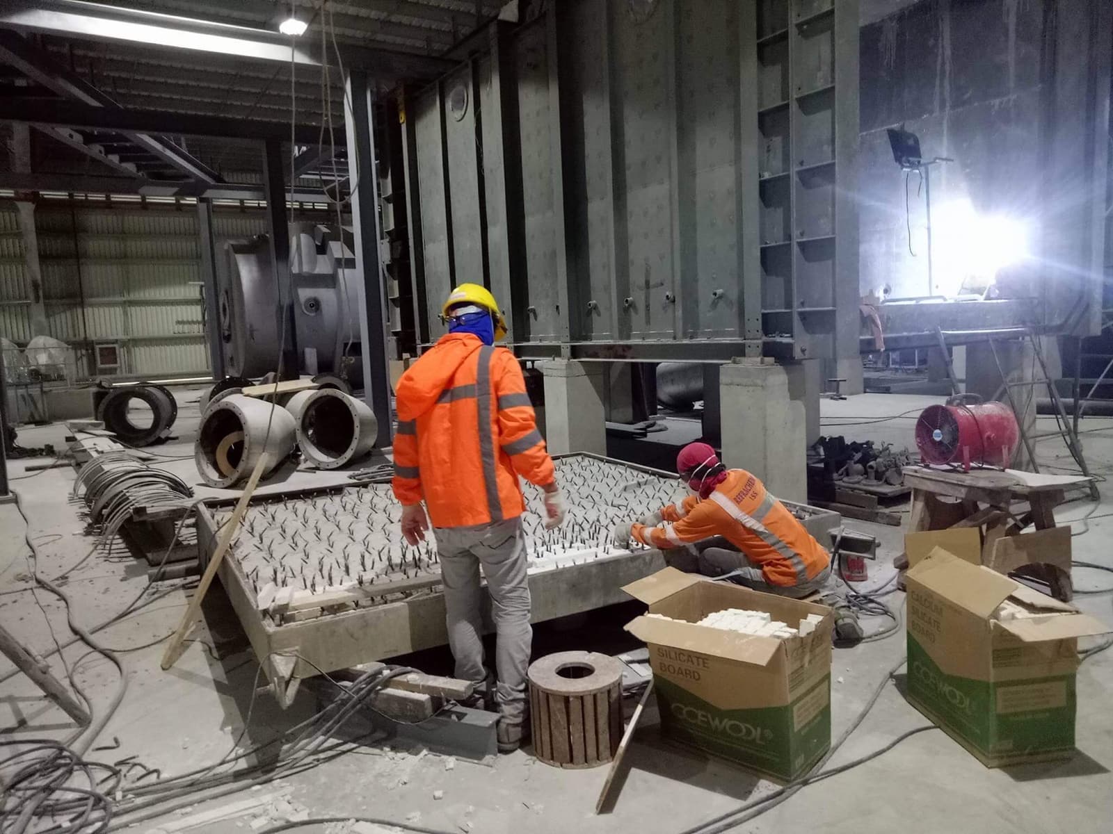 Refrachem refractory installation project photo 10
