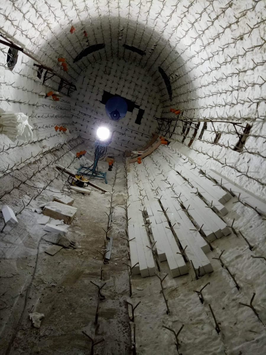 Refrachem refractory installation project photo 9