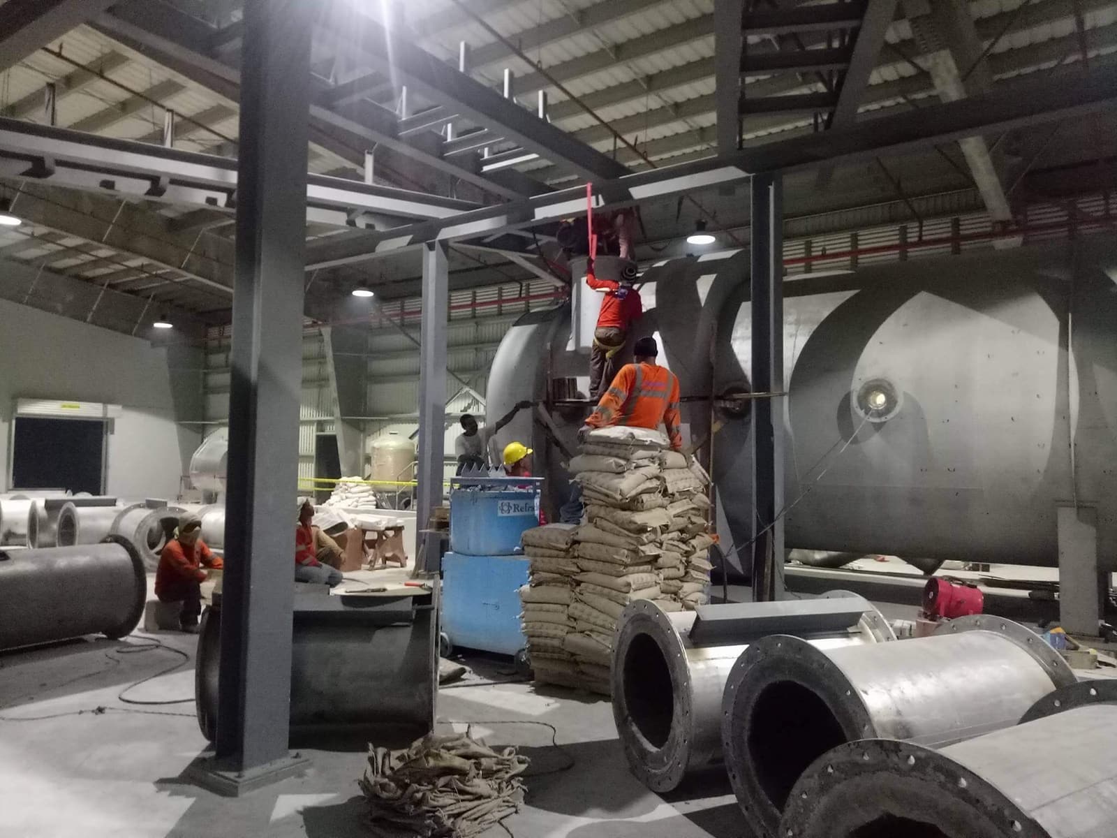 Refrachem refractory installation project photo 26