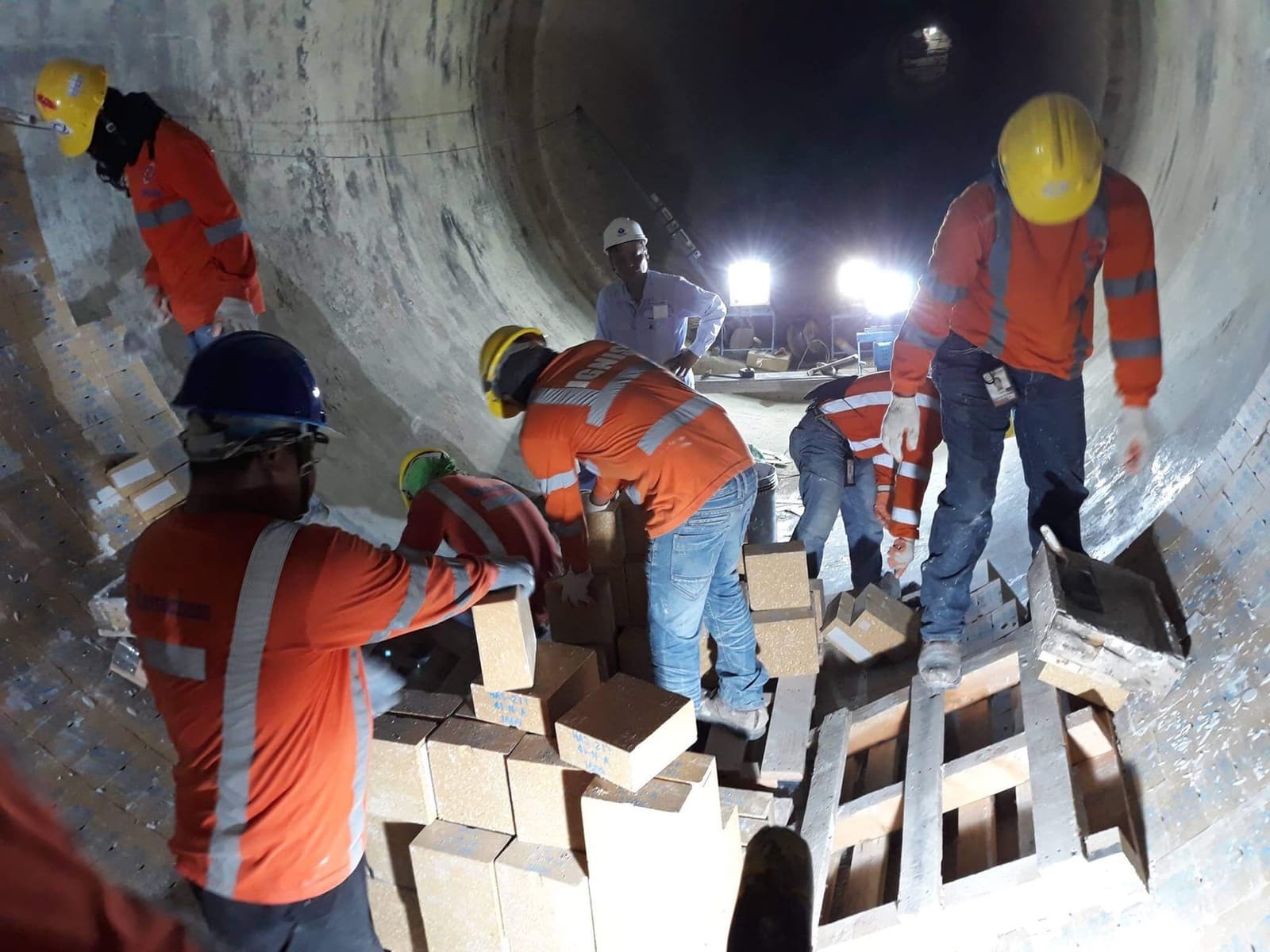 Refrachem refractory installation project photo 7