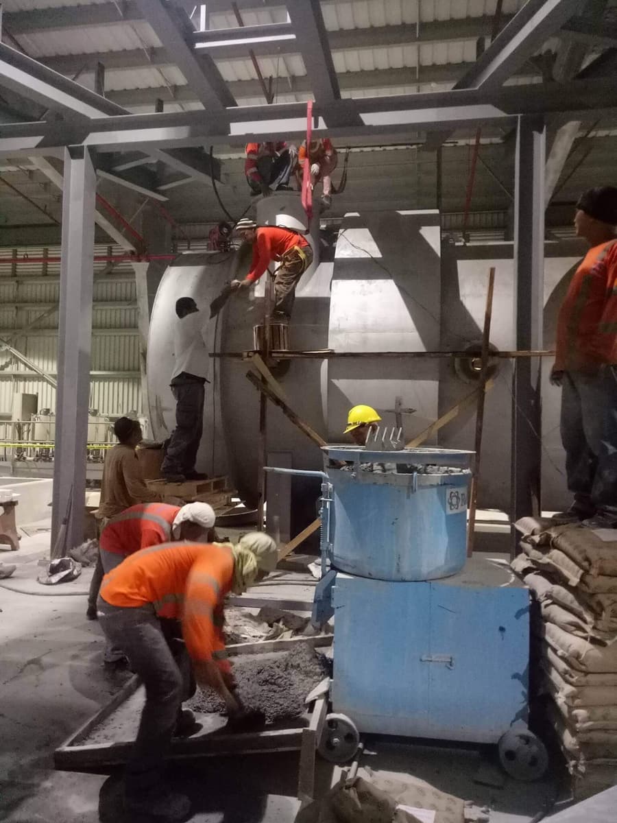 Refrachem refractory installation project photo 31